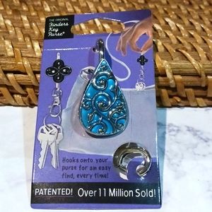 TEARDROP TURQUOISE Alexx Finders Key Purse Keychain/Hook for bag, purse